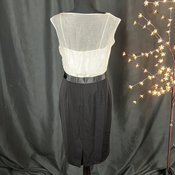 Ralph Lauren Ivory/Black Dress - Picture 3 of 10